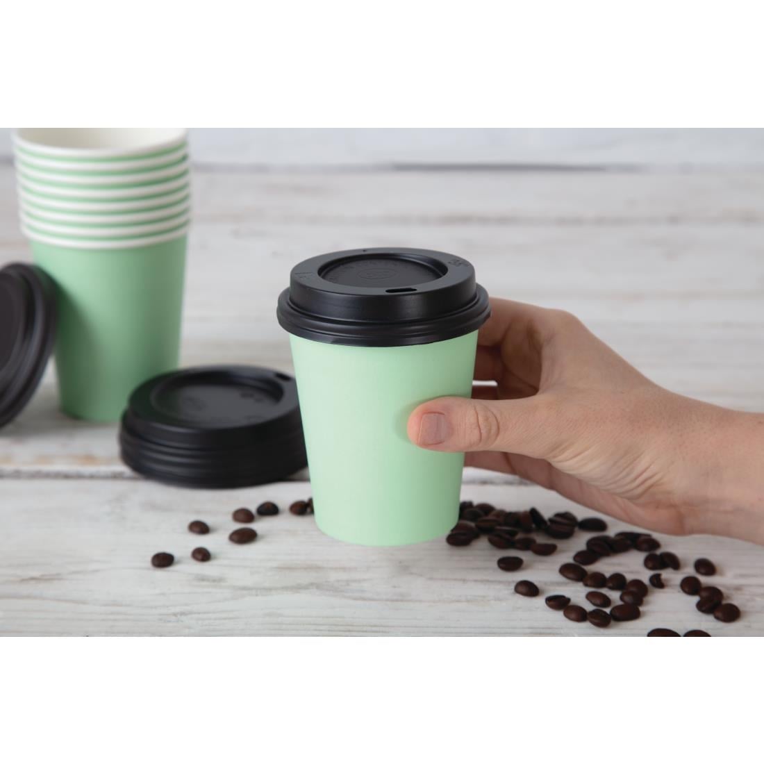Fiesta Takeaway Coffee Cups Single Wall Turquoise 225ml / 8oz • PAS-P_GP400