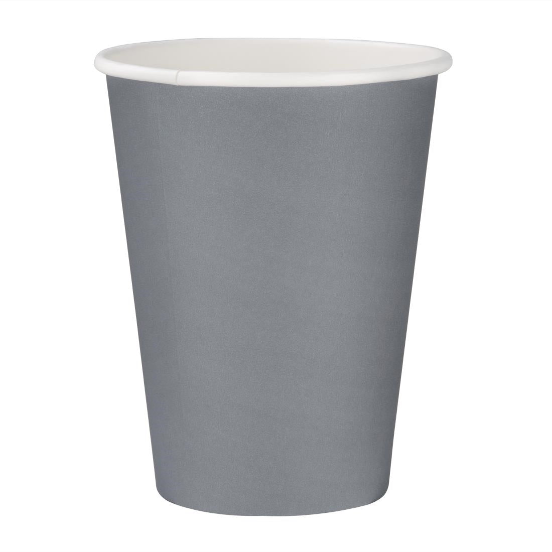Fiesta Recyclable Hot Cup Single Wall Charcoal 340ml (1000 Pack) (340ml | Pack Quantity: 1000) • PAS-GP416