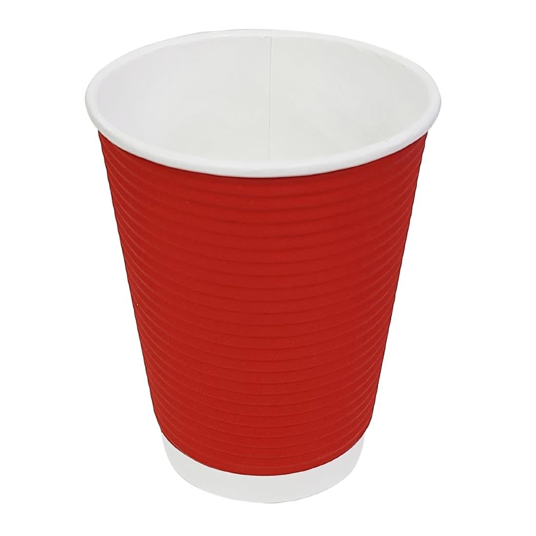 Fiesta Takeaway Coffee Cups Ripple Wall Red 340ml / 12oz • PAS-P_GP425