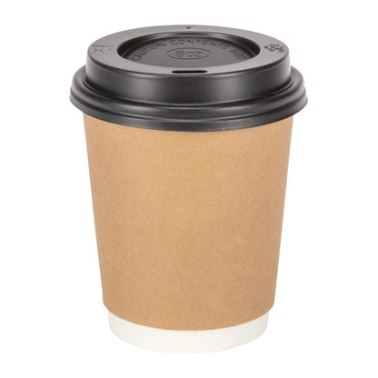 Fiesta Recyclable Hot Cup Double Wall Kraft 225ml (25 Pack) (Pack of 25) • PAS-GP436