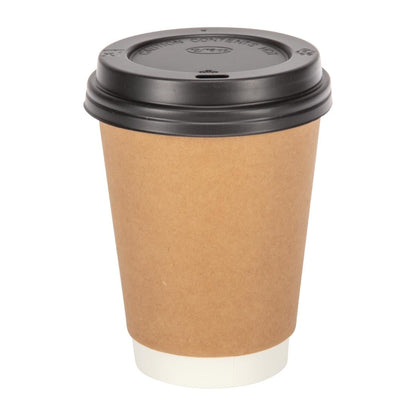Fiesta Recyclable Hot Cup Double Wall Kraft 340ml (500 Pack) (Pack of 500) • PAS-GP440