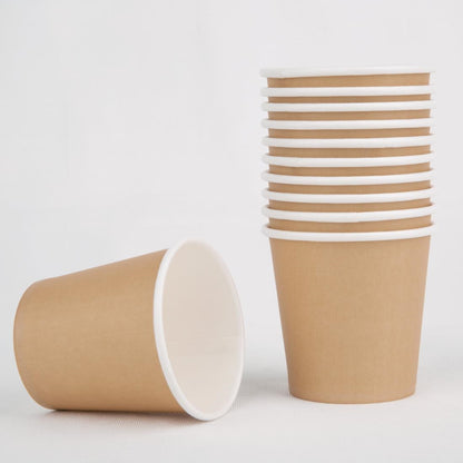 Fiesta Recyclable Hot Cup Single Wall Kraft 114ml (1000 Pack) (Pack of 1000) • PAS-GP447