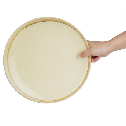 Olympia Kiln Round Plate Sandstone 280mm (4 Pack) (Pack of 4) • PAS-GP462