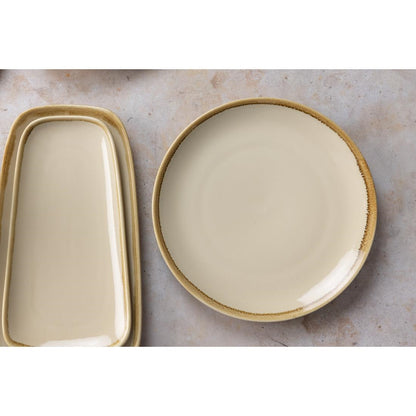 Olympia Kiln Round Plate Sandstone 280mm (4 Pack) (Pack of 4) • PAS-GP462