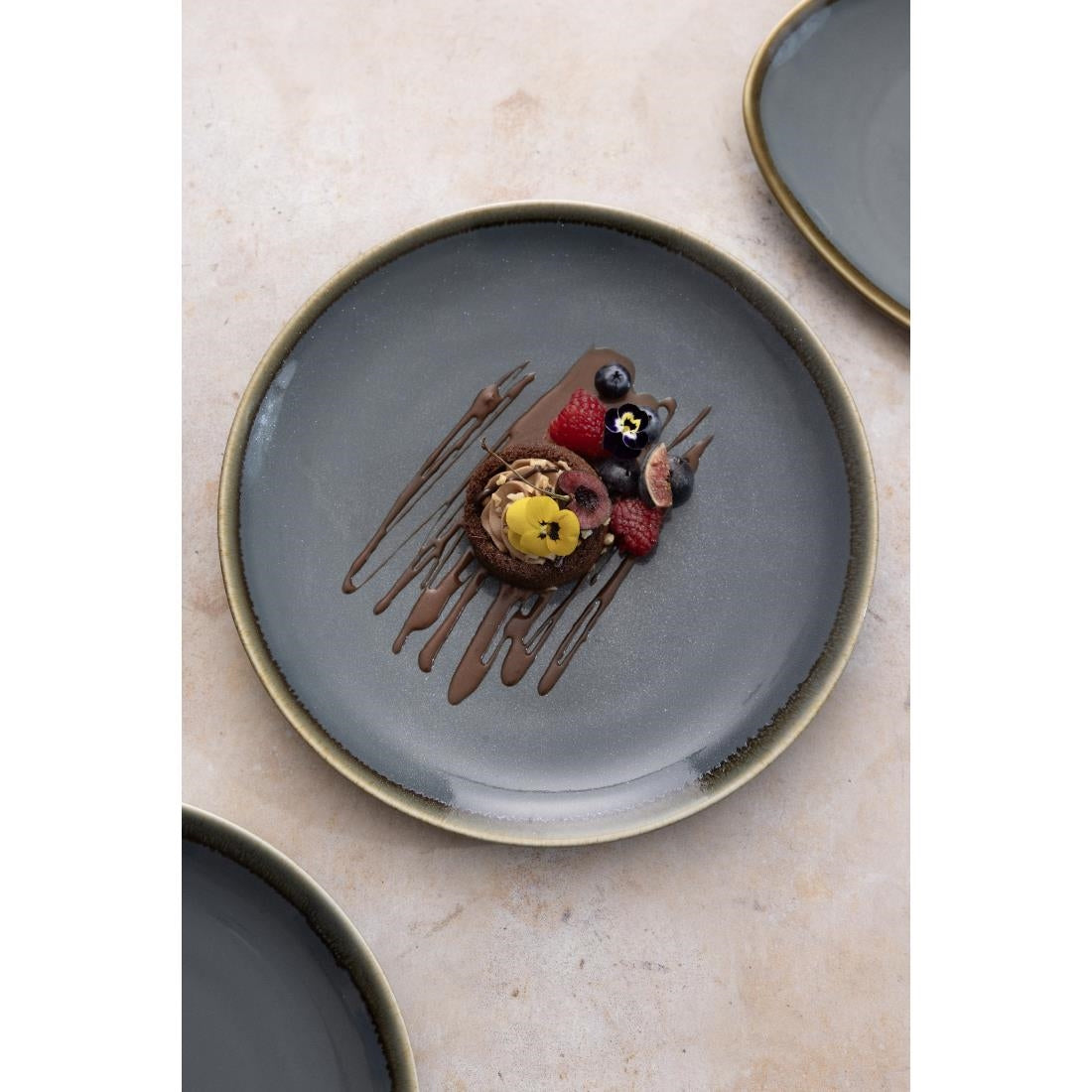 Olympia Kiln Ocean Round Coupe Plate - 280mm 11" (4 Pack) • PAS-GP465