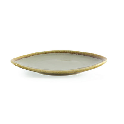 Olympia Kiln Moss Tri Plate - 165mm 6 1/2" (Box 6) • PAS-GP472