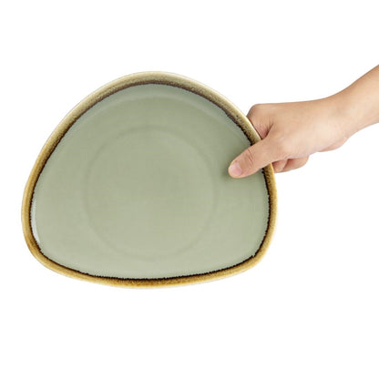 Olympia Kiln Moss Tri Plate - 230mm 9" (6 Pack) • PAS-GP473