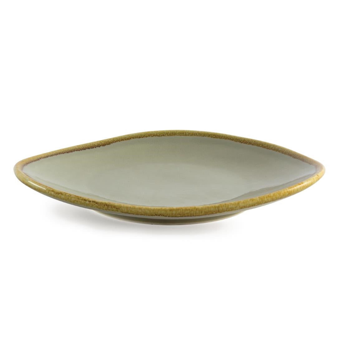 Olympia Kiln Moss Tri Plate - 280mm 11" (4 Pack) • PAS-GP474