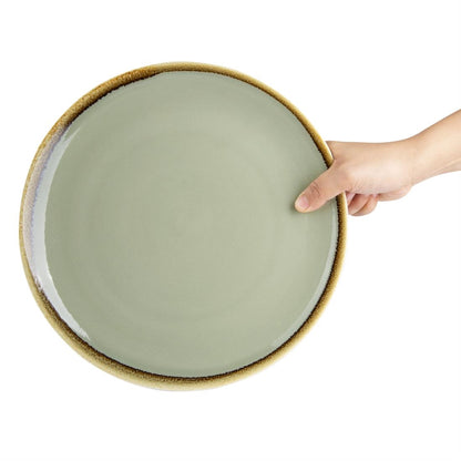 Olympia Kiln Round Plate Moss 280mm (4 Pack) (Pack of 4) • PAS-GP475