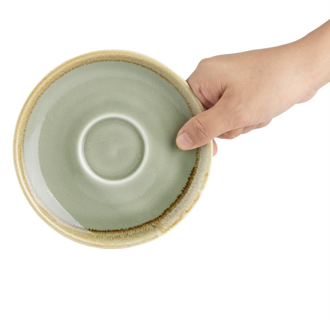 Olympia Kiln Moss Saucer (for GP478) - 140mm 5 1/2" (6 Pack) • PAS-GP479