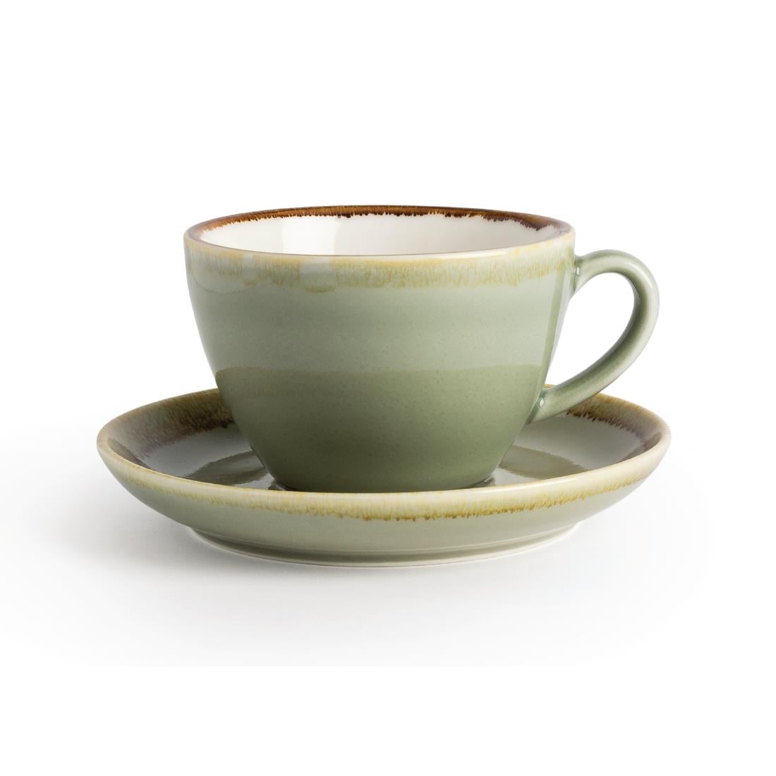 Olympia Kiln Moss Saucer (for GP480) - 160mm 6 1/3" (6 Pack) • PAS-GP481
