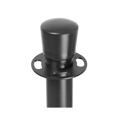 Bolero Flat Base Barrier Posts Black (2 Pack) (Height: 960mm | Pack Quantity: 2) • PAS-GP638