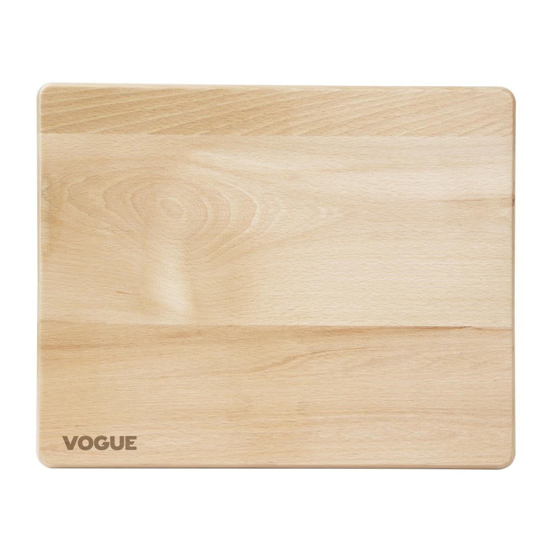 Vogue Beech Chopping Board Medium 380x305x30mm (380x305mm) • PAS-GP758