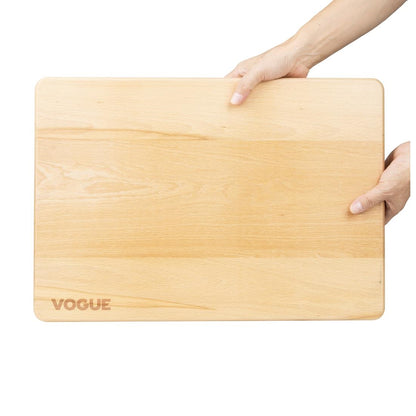 Vogue Beech Chopping Board Large 510x355x30mm (510x355mm) • PAS-GP759