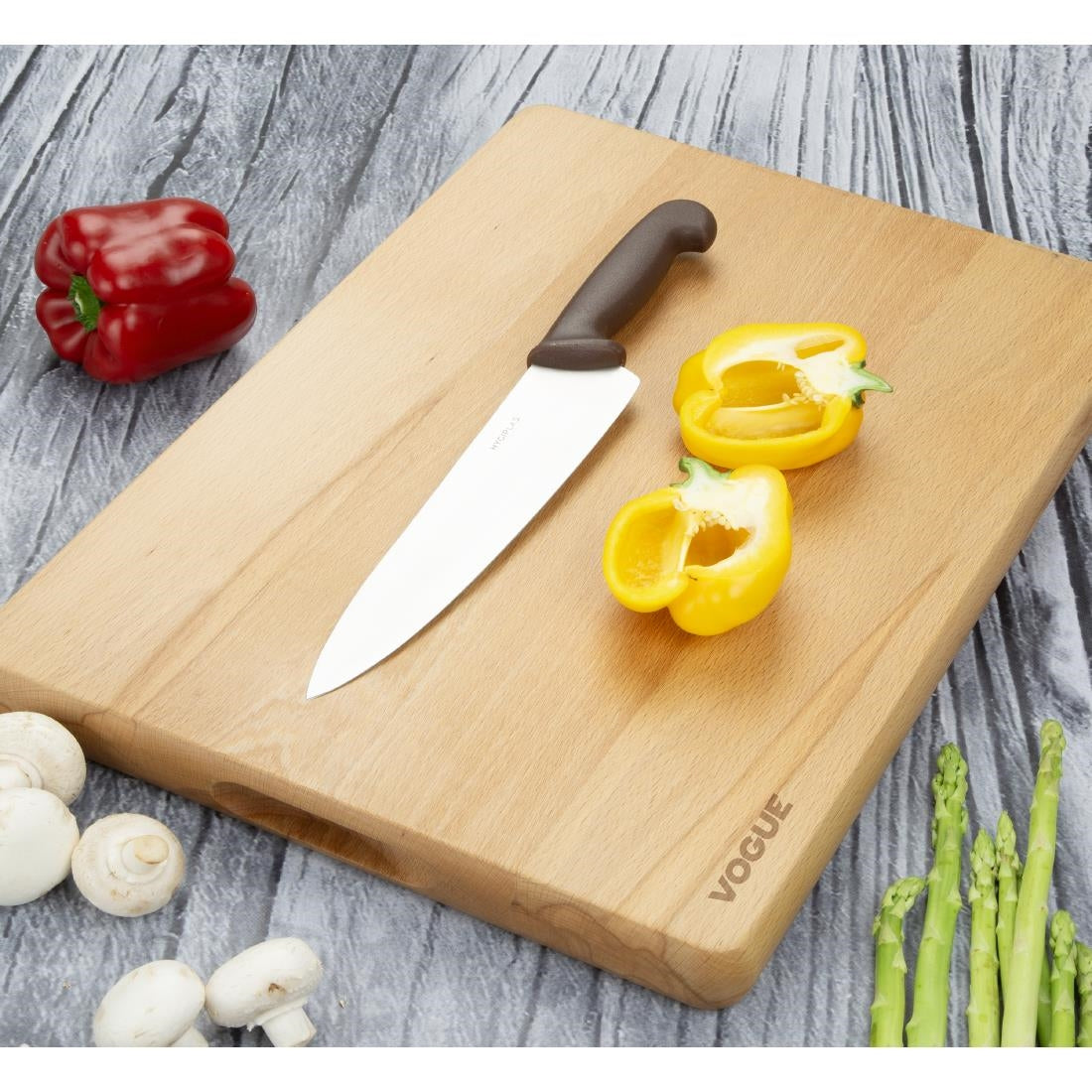 Vogue Beech Chopping Board Large 510x355x30mm (510x355mm) • PAS-GP759