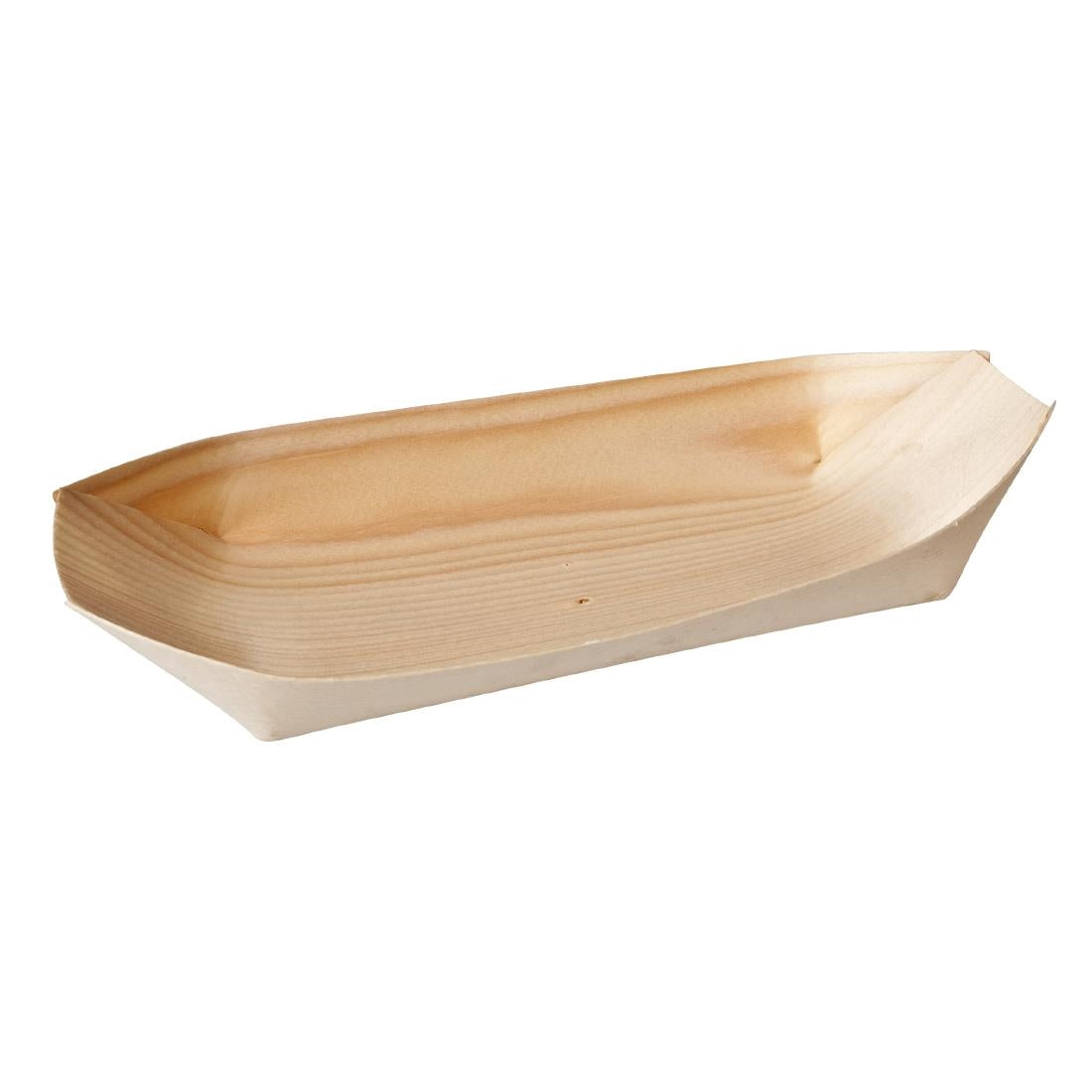 Oval Boat Bio Wood 140mm (Pack of 50) • PAS-GP833