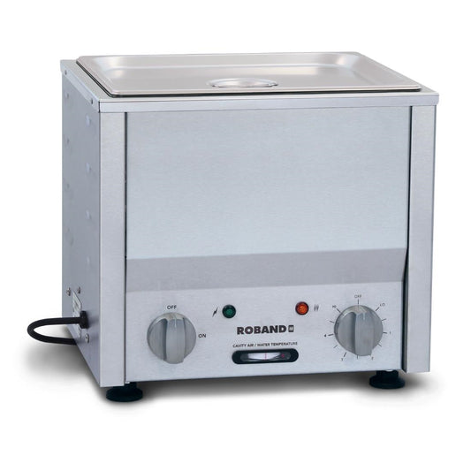 Roband BM1A Countertop Bain Marie With 1x 1/2 100mm Gastronorm Pan And Lid • PAS-GP879
