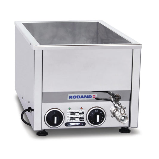 Roband BM21T Countertop Narrow Bain Marie Thermostat Control 30Ltr • PAS-GP890