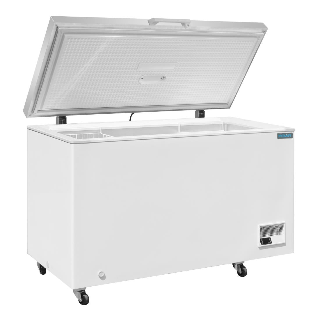Polar G-Series Chest Freezer with Stainless Steel Lid 378Ltr • PAS-GP897-A