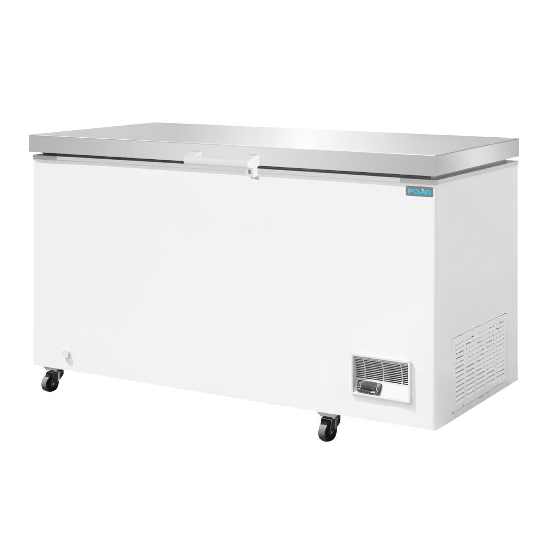 Polar G-Series Chest Freezer with Stainless Steel Lid 378Ltr • PAS-GP897-A