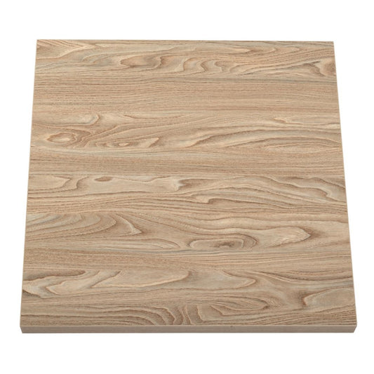 Bolero Pre-drilled Square Table Top Antique Natural 700mm • PAS-GR331