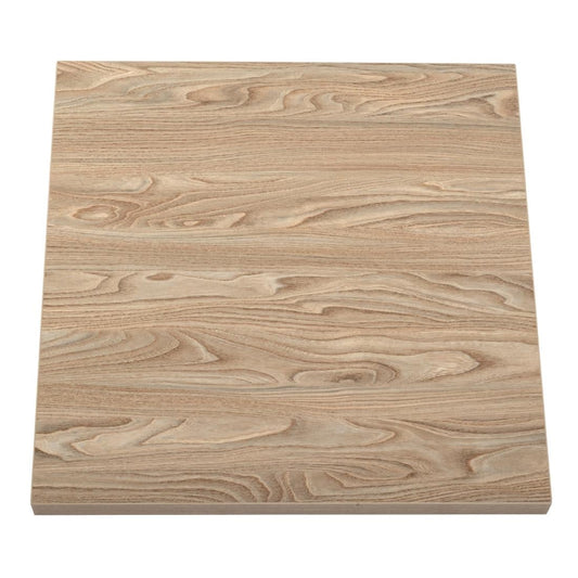 Bolero Pre-drilled Square Table Top Antique Natural 600mm (Style: Natural | Square | Size: 600x600mm) • PAS-GR325