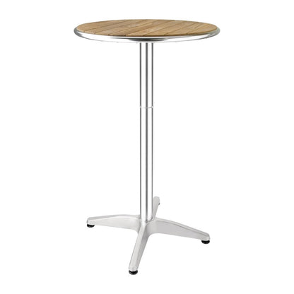 Bolero Ash Round Poseur Height Table 600mm • PAS-GR332