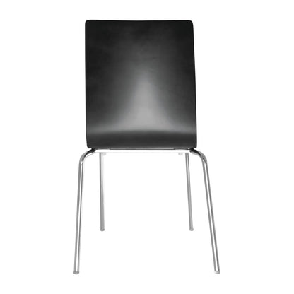 Bolero Black Square Back Side Chair (4 Pack) (Pack of 4) • PAS-GR345