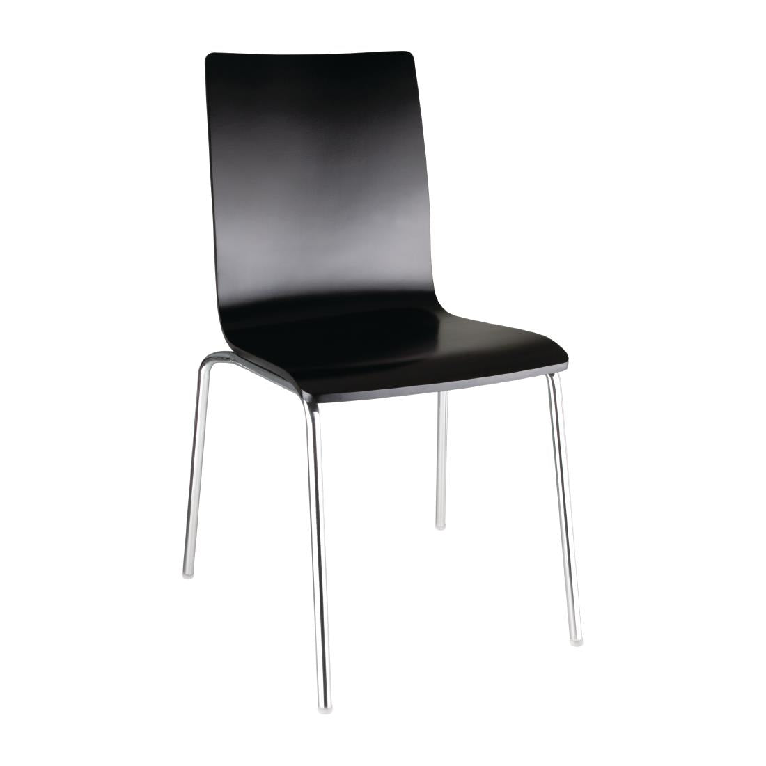 Bolero Black Square Back Side Chair (4 Pack) • PAS-GR345