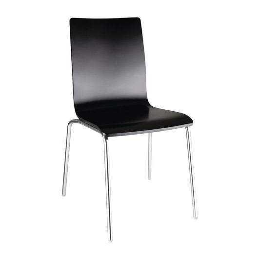 Bolero Black Square Back Side Chair (4 Pack) • PAS-GR345