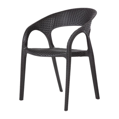 Bolero PP Rattan Wraparound Armchairs (4 Pack) • PAS-GR363