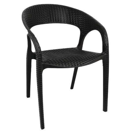 Bolero PP Rattan Wraparound Armchairs (4 Pack) • PAS-GR363