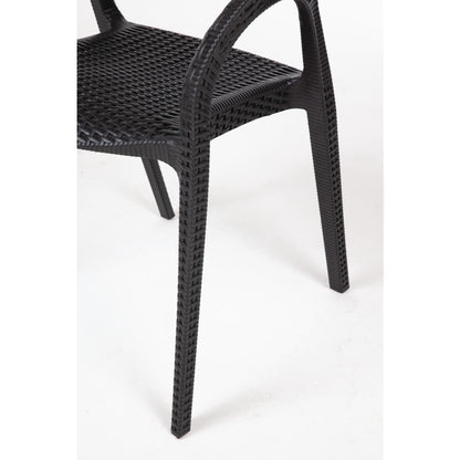 Bolero PP Rattan Wraparound Armchairs (4 Pack) • PAS-GR363