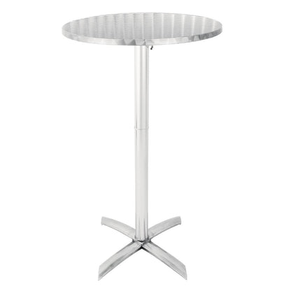 Bolero Flip Top Poseur Table Stainless Steel • PAS-GR396