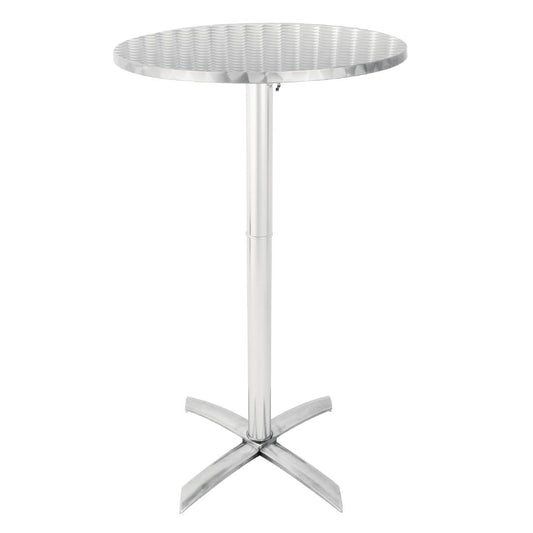 Bolero Flip Top Poseur Table Stainless Steel • PAS-GR396