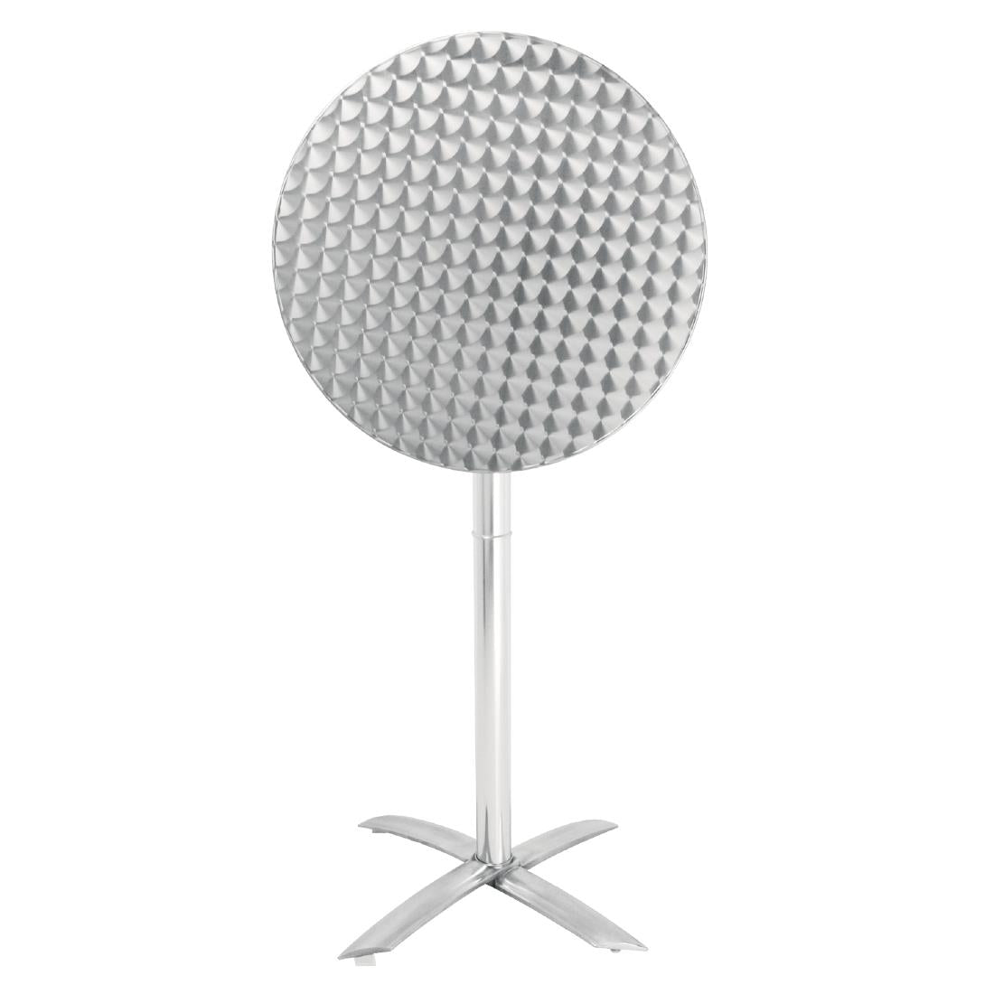 Bolero Flip Top Poseur Table Stainless Steel • PAS-GR396