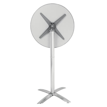 Bolero Flip Top Poseur Table Stainless Steel • PAS-GR396
