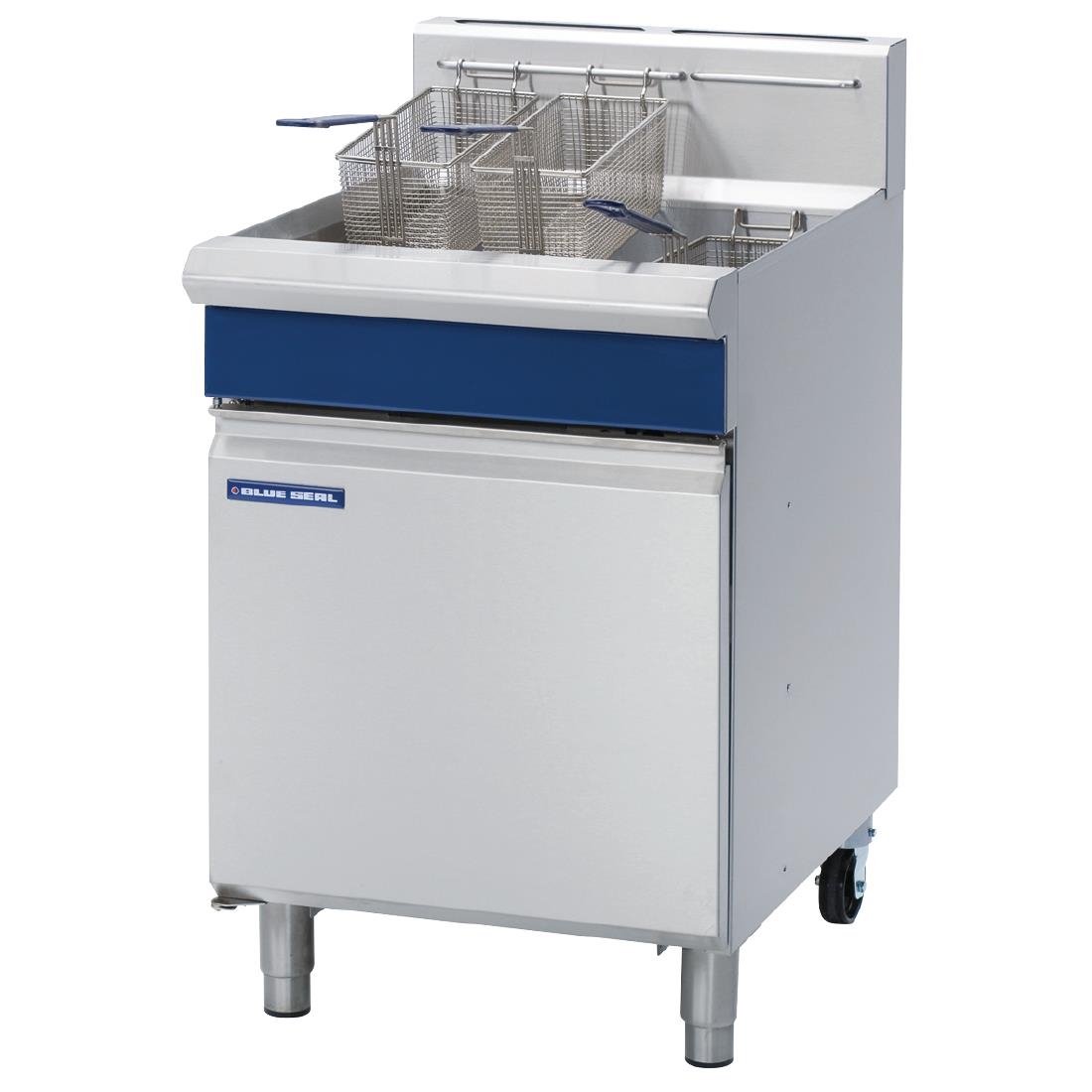 Blue Seal by Moffat Single Pan VeeRay Propane Gas Deep Fryer with Mechanical Controls 31Ltr GT60 • PAS-GR792-P