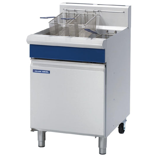 Blue Seal by Moffat Single Pan VeeRay Natural Gas Deep Fryer with Mechanical Controls 31Ltr GT60 • PAS-GR792-N