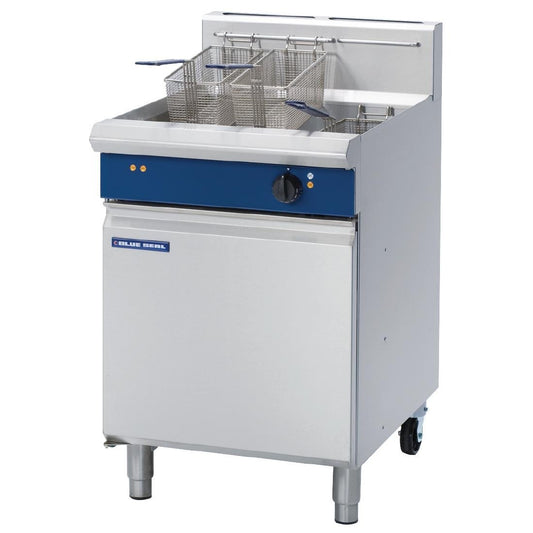 Blue Seal by Moffat High Performance Single Pan VeeRay Natural Gas Deep Fryer 31Ltr GT60-HPO • PAS-GR793-N