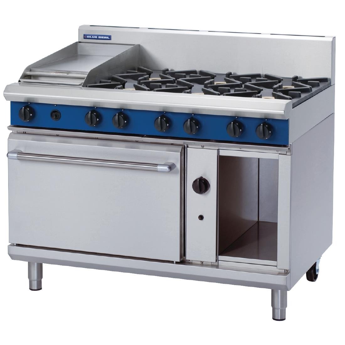 Blue Seal by Moffat 1200mm Oven Range with 6 Burners and Griddle Natural Gas G508C • PAS-GR799-N