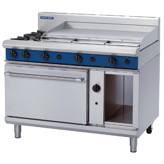 Blue Seal by Moffat 1200mm Oven Range with 2 Burners and Griddle LPG G508A • PAS-GR801-P