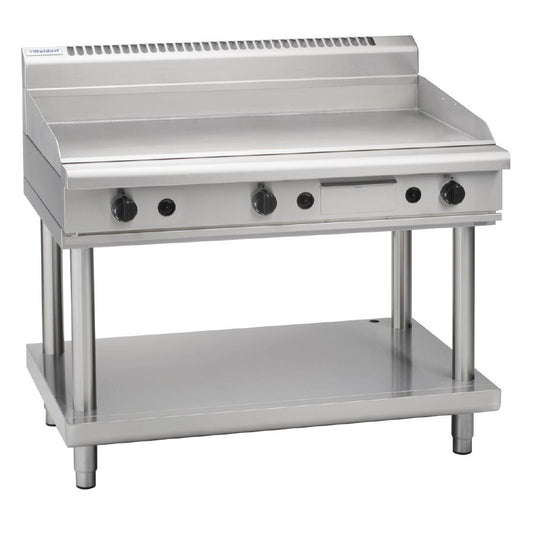 Waldorf 800 Series GP8120G-LS - 1200mm Gas Griddle Low Back Version Leg Stand - LPG • PAS-GR904-P