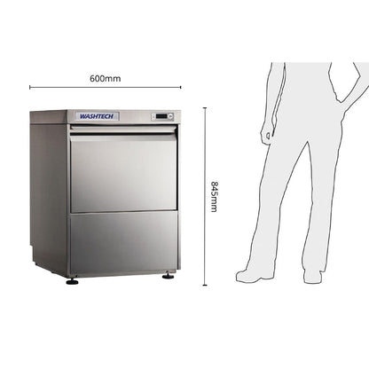 Washtech by Moffat Under Bench Dishwasher & Glasswasher UL • PAS-GR910