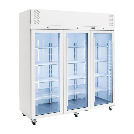 Williams Pearl Three Glass Door Upright Fridge HP3GW White - 1510Ltr (Direct) • PAS-GT585