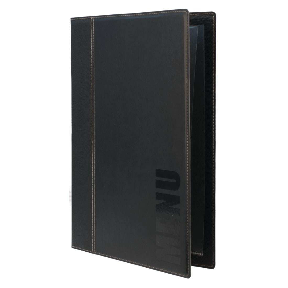 Securit Contemporary Menu Holder A4 Black • PAS-H713