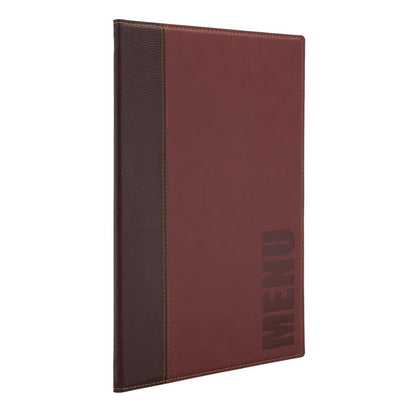 Securit Contemporary Menu Cover A4 Red • PAS-H717