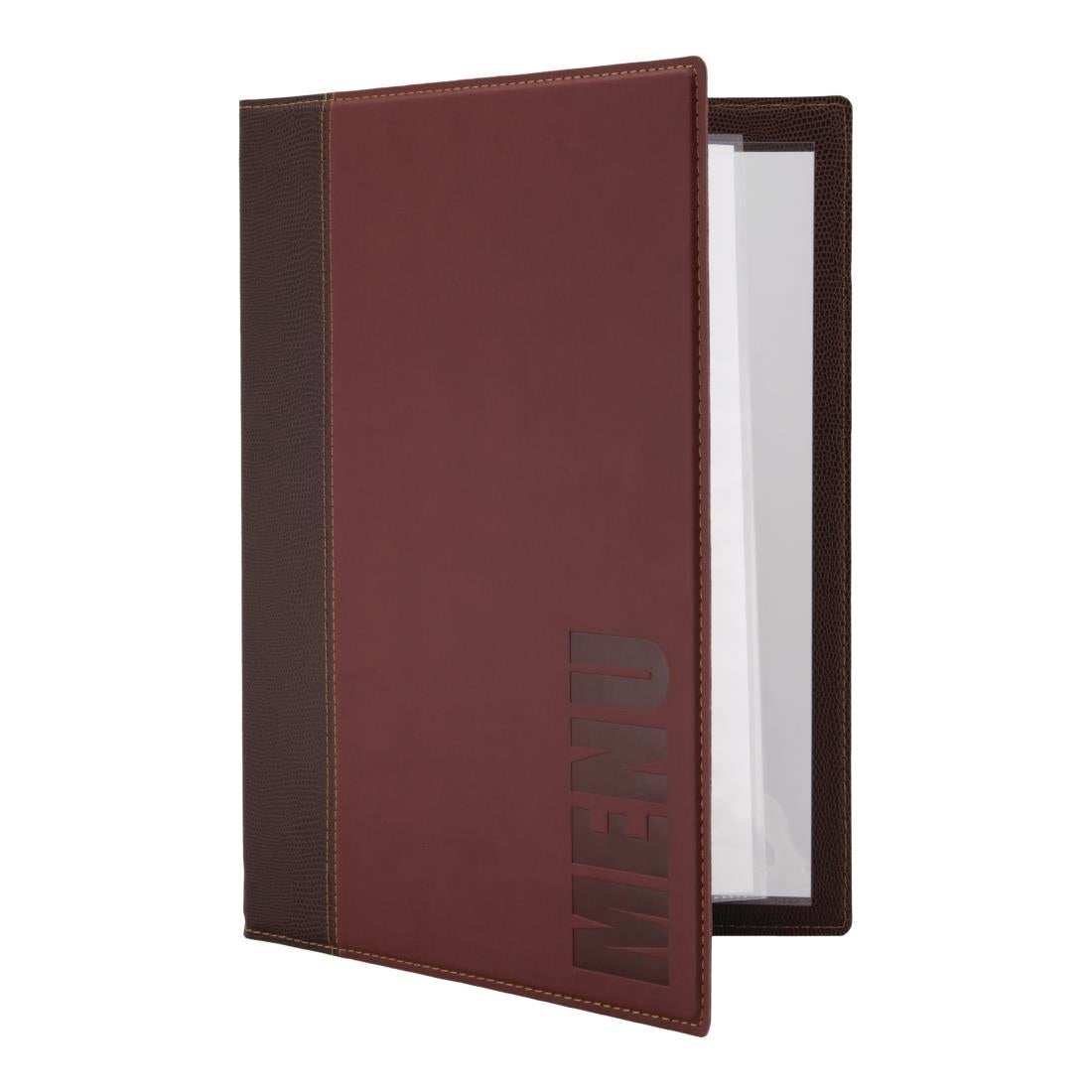 Securit Contemporary Menu Cover A4 Red • PAS-H717