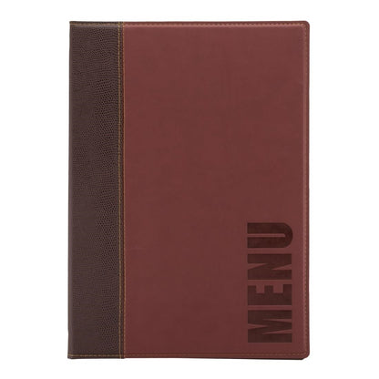 Securit Contemporary Menu Cover A4 Red • PAS-H717