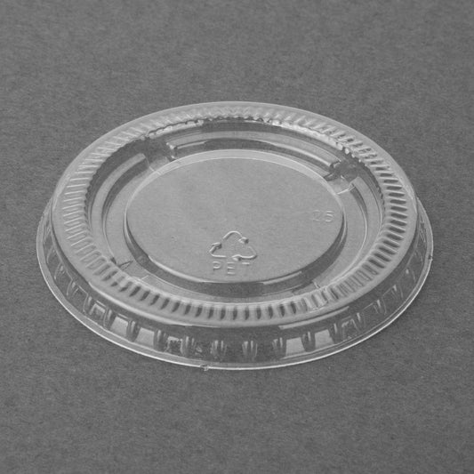 Fiesta Recyclable PET Lid for Portion Pots (1000 Pack) (Fits Fiesta Recyclable 50/80/100ml Paper Portion Pots | Pack Quantity: 1000) • PAS-HC268